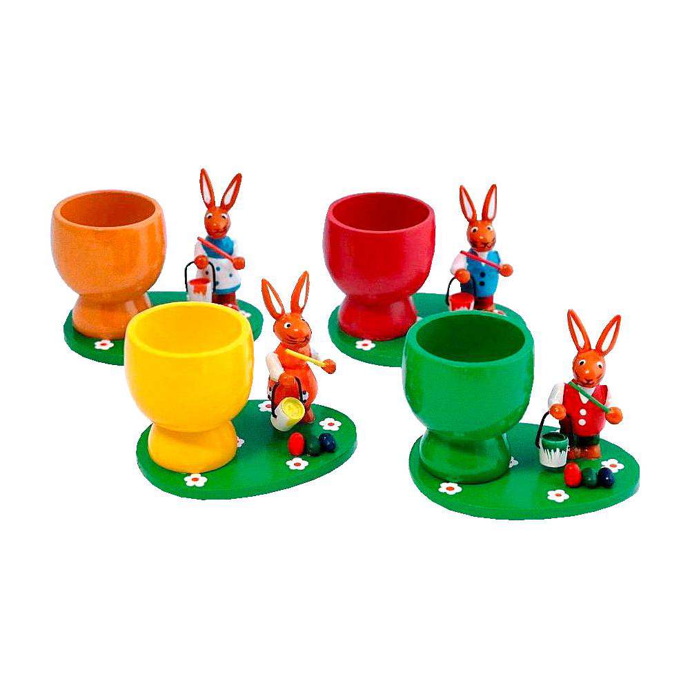 Link zu  Eierbecher mit Hase, 4-fach sortiert