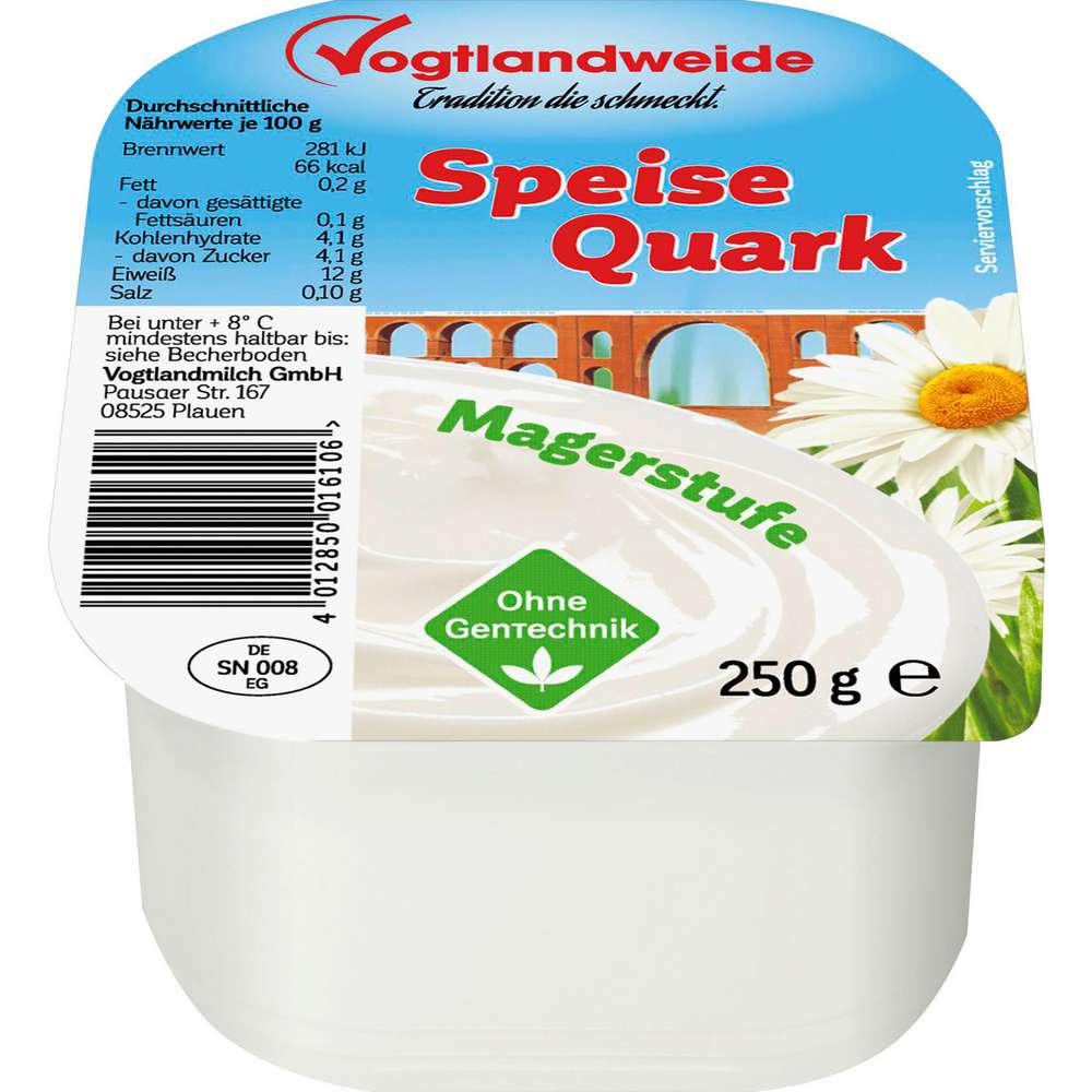 Link zu  Speisequark, Magerstufe