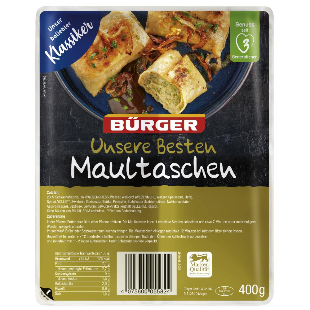 Link zu  Bürger Maultaschen Unsere Besten, je 400 g