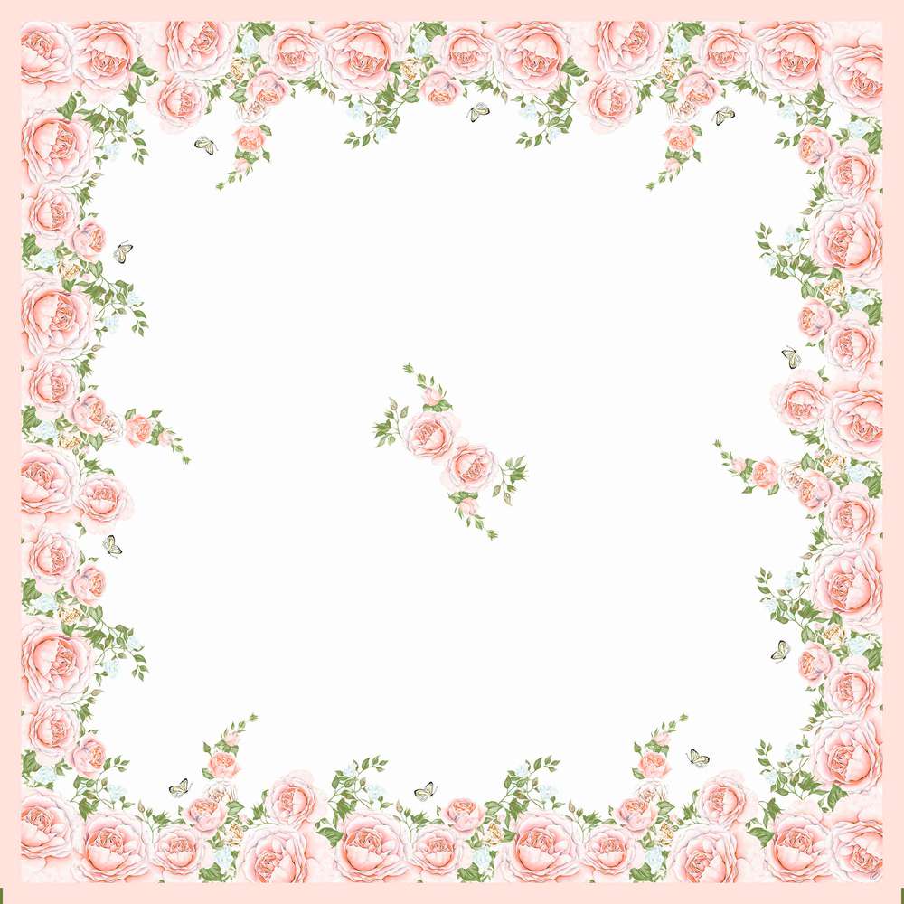 Link zu  Papiervlies Tischdecke Rose Glory, 84 x 84cm