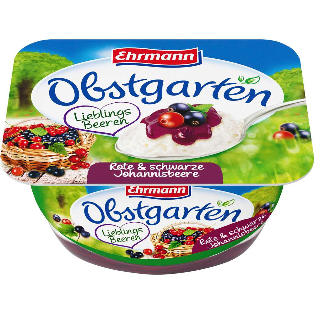 Link zu  Obstgarten Fruchtquark, rote & schwarze Johannisbeere