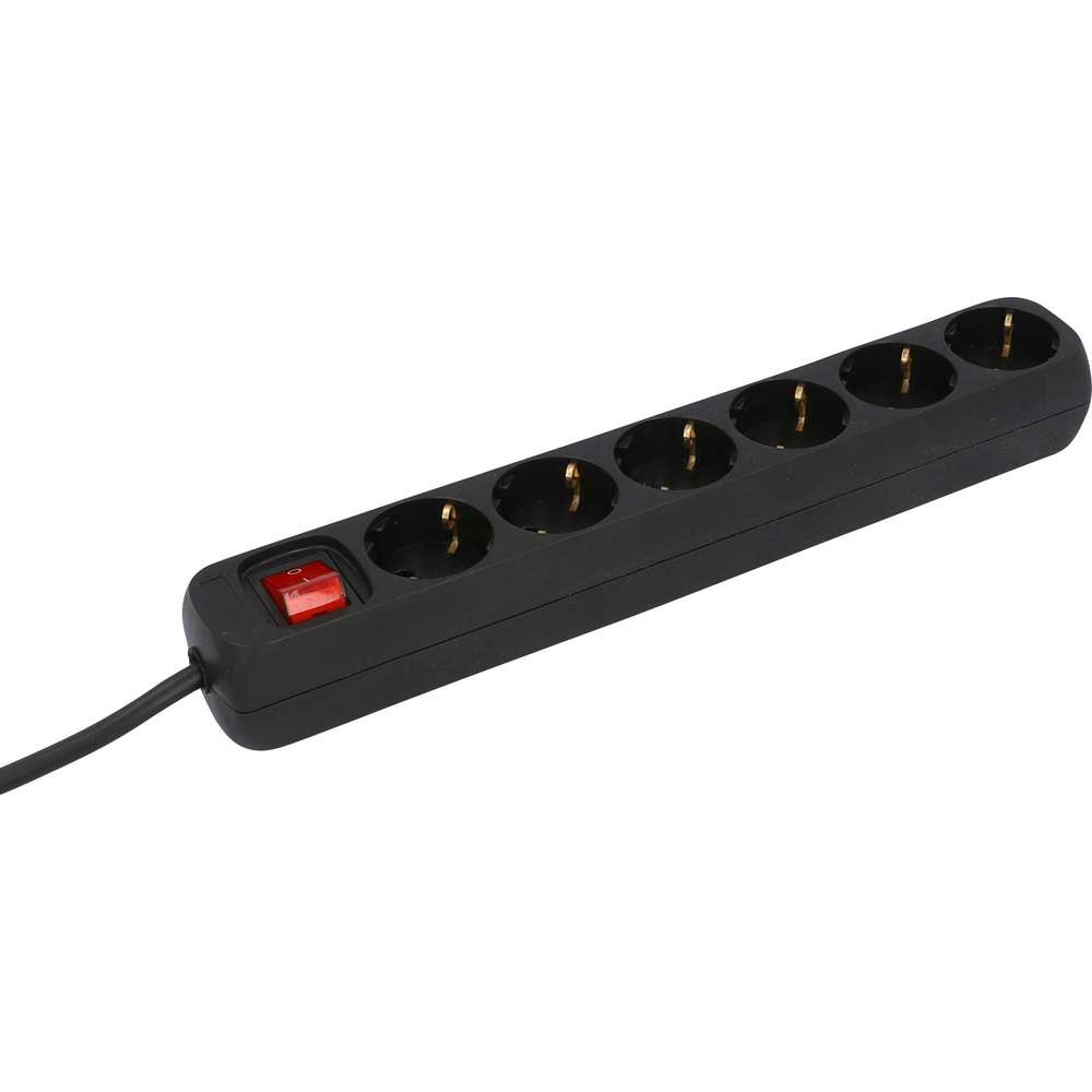 Link zu  Steckdosenleiste 6-fach mit Schalter 1,4 m schwarz