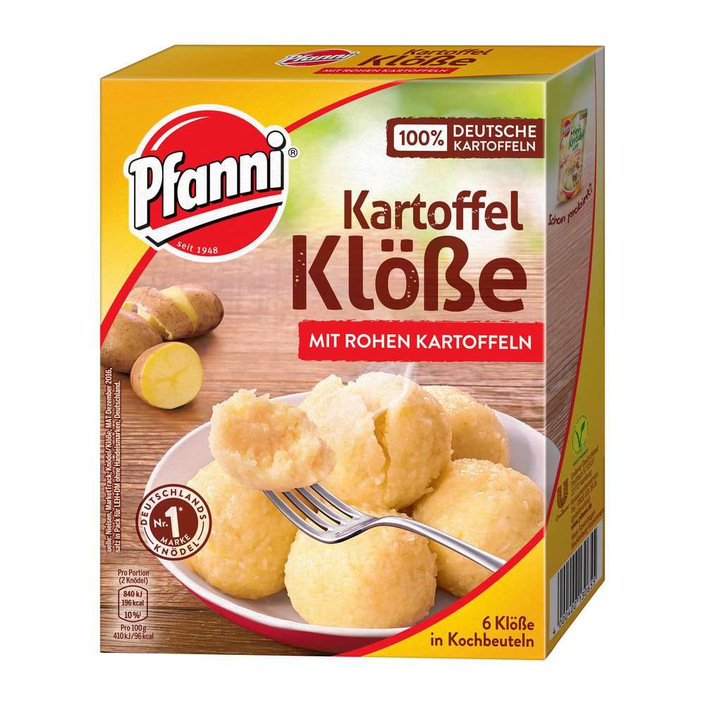 Link zu  Kartoffel Knödel mit rohen Kartoffeln