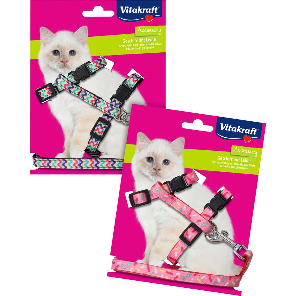 Link zu  Katzen Geschirr mit Leine