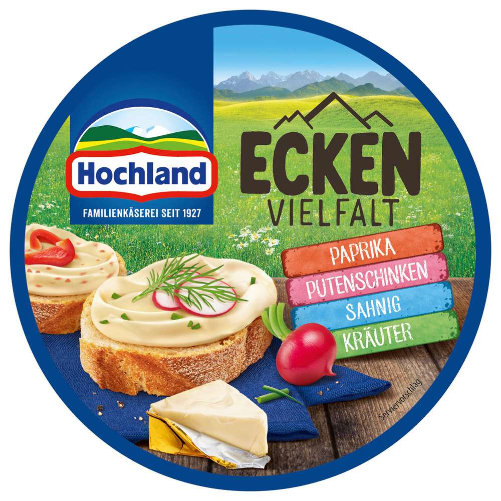 Link zu  Schmelzkäse-Ecken, Vielfalt