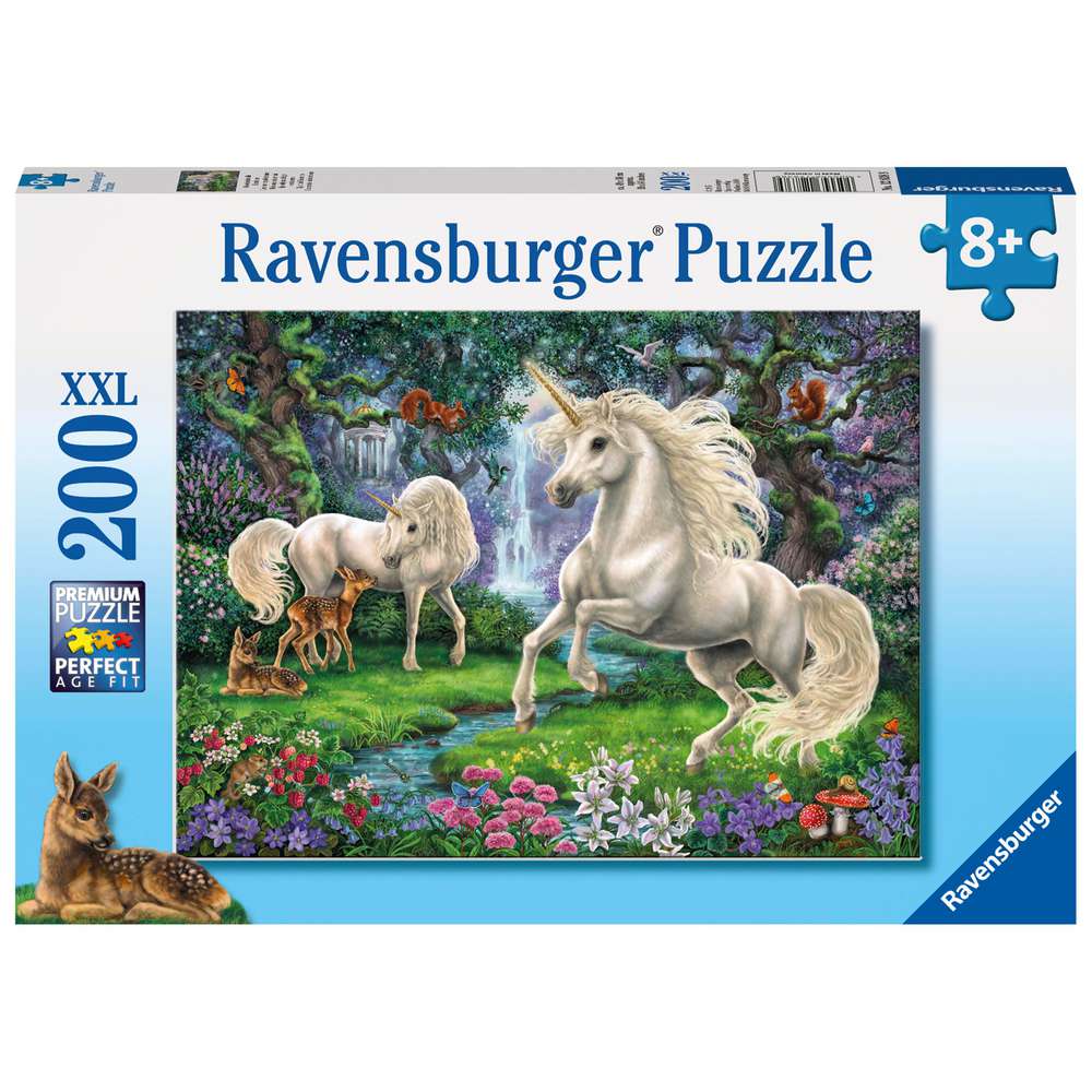 Link zu  Puzzle 200 Teile, Geheimnisvolle Einhörner