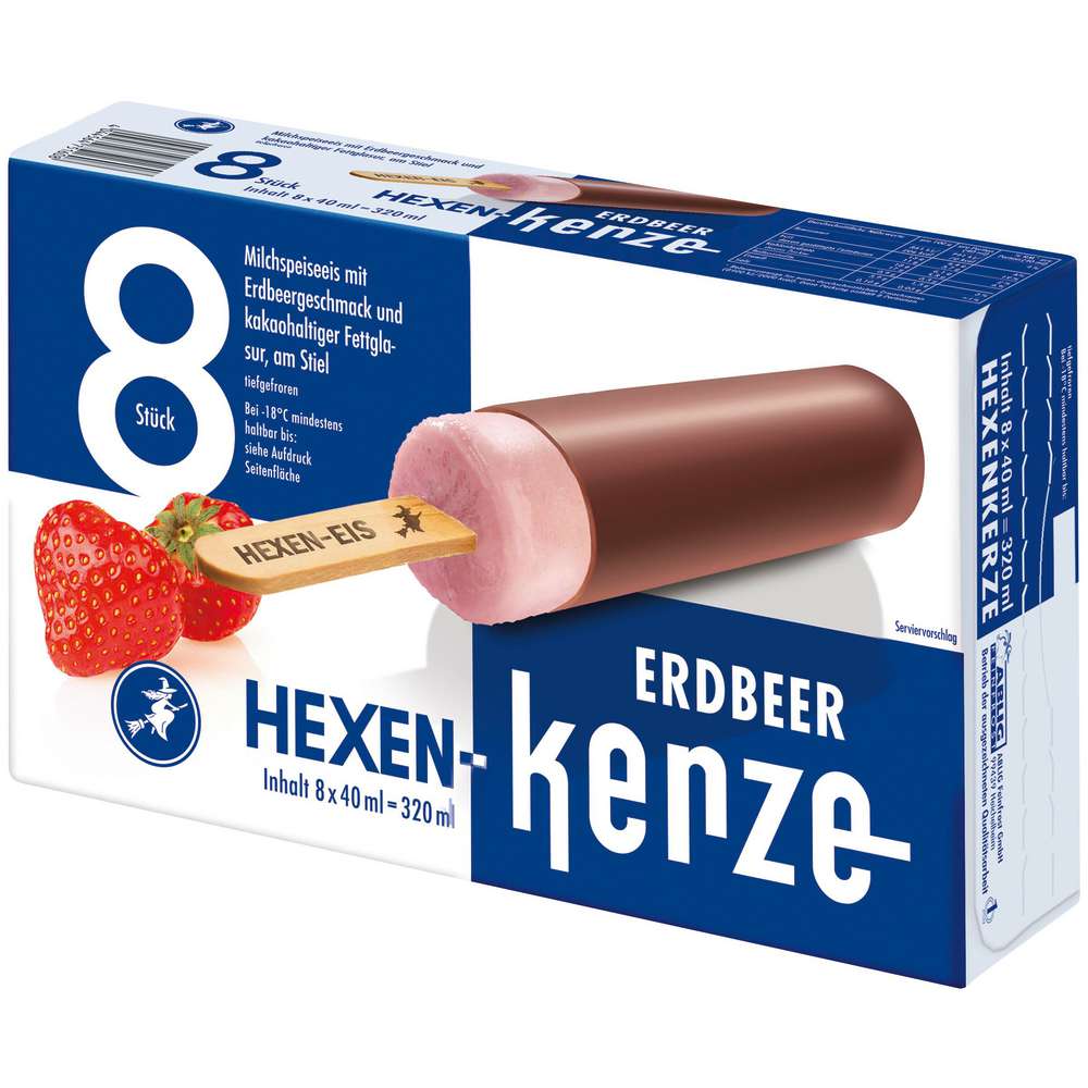 Link zu  Stiel-Eis Hexen-Kerze Erdbeer