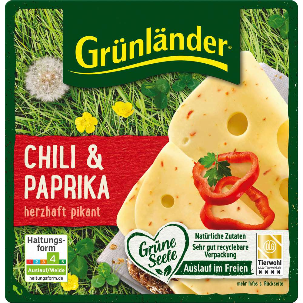Link zu  Käsescheiben, Chili/Paprika