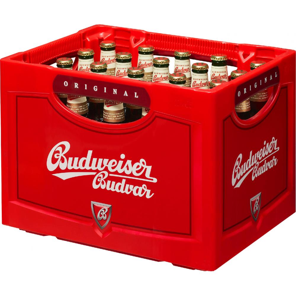 Link zu  Budweiser Budvar, je Kiste