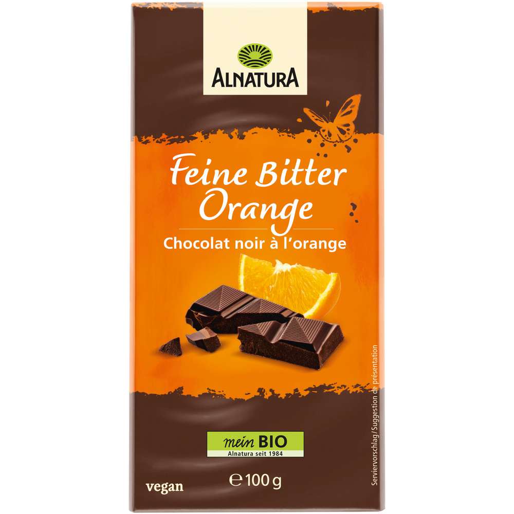 Link zu  Bio Tafelschokolade, Feine Bitter Orange