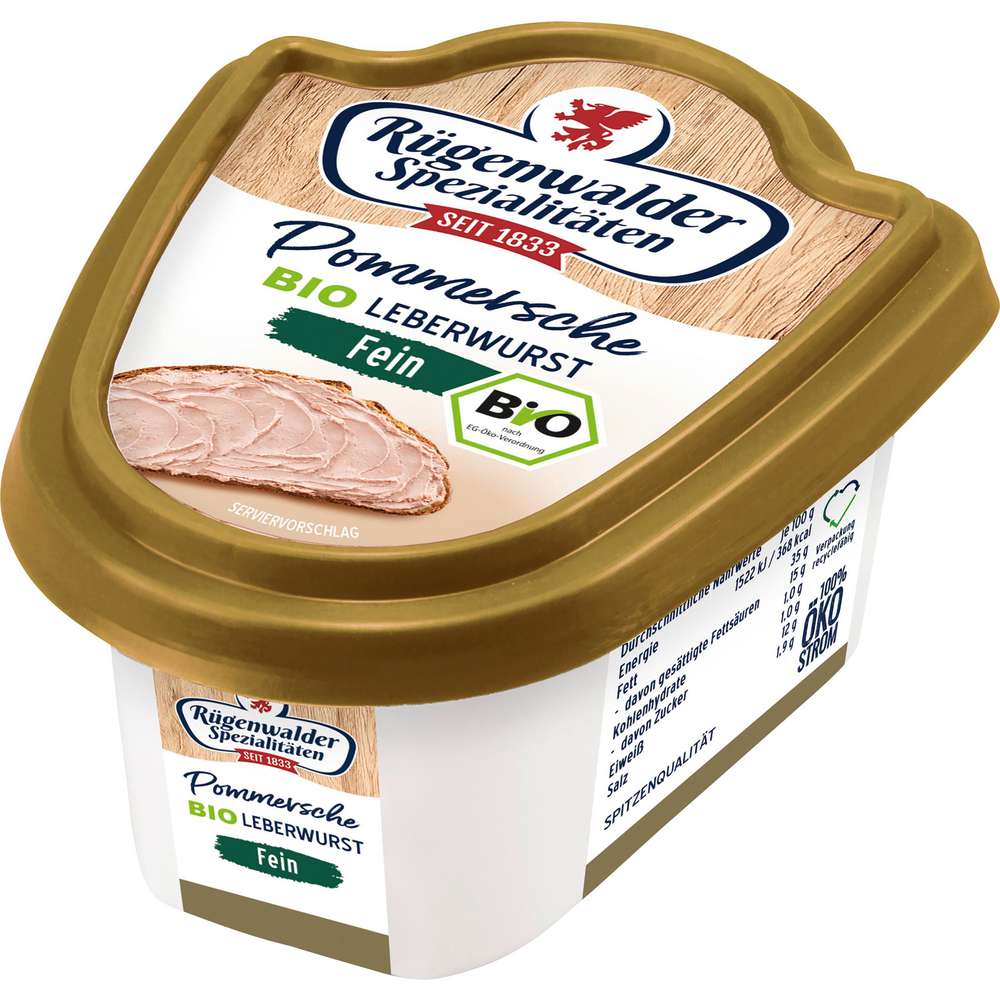 Link zu  Bio Pommersche Leberwurst fein