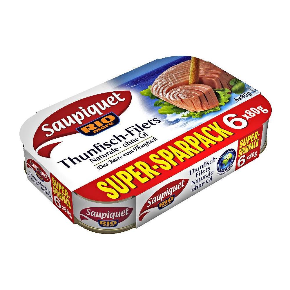 Link zu  Saupiquet Thunfisch-Filets, 6 x 80 g