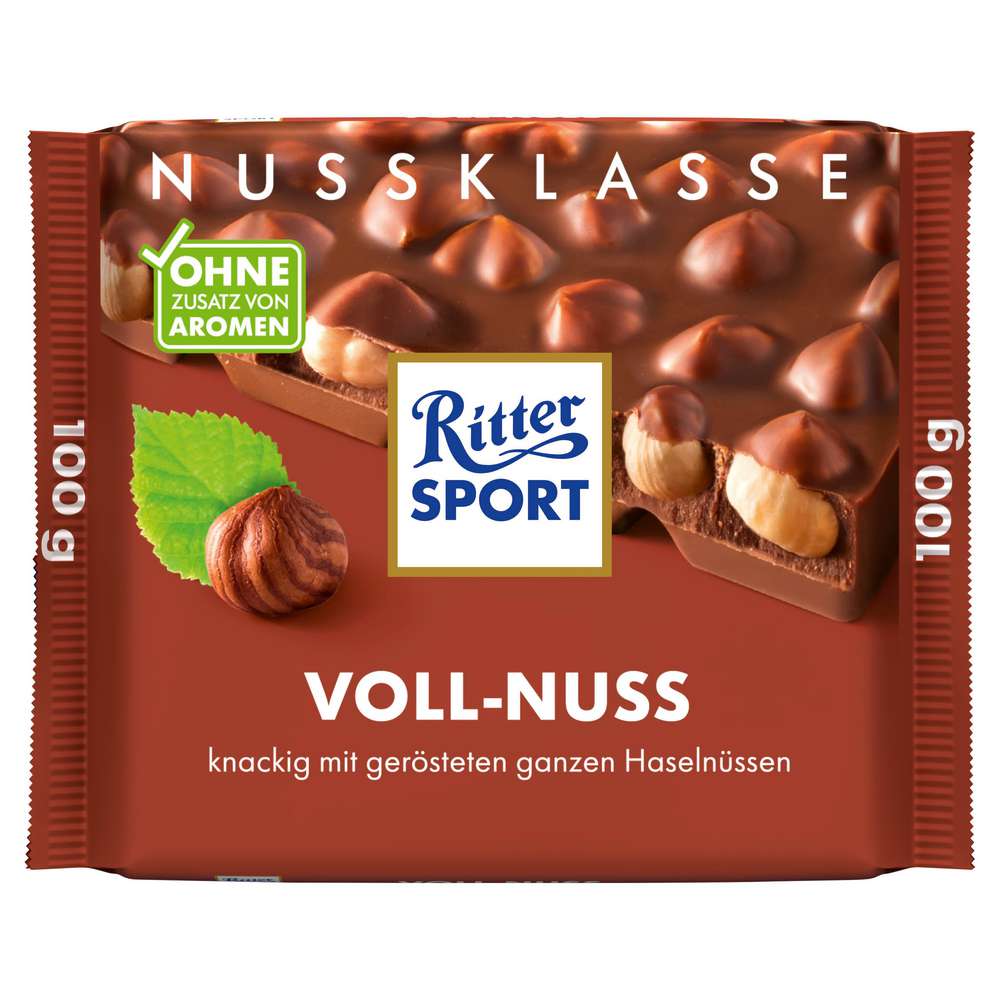Tafelschokolade Nussklasse, Voll-Nuss
