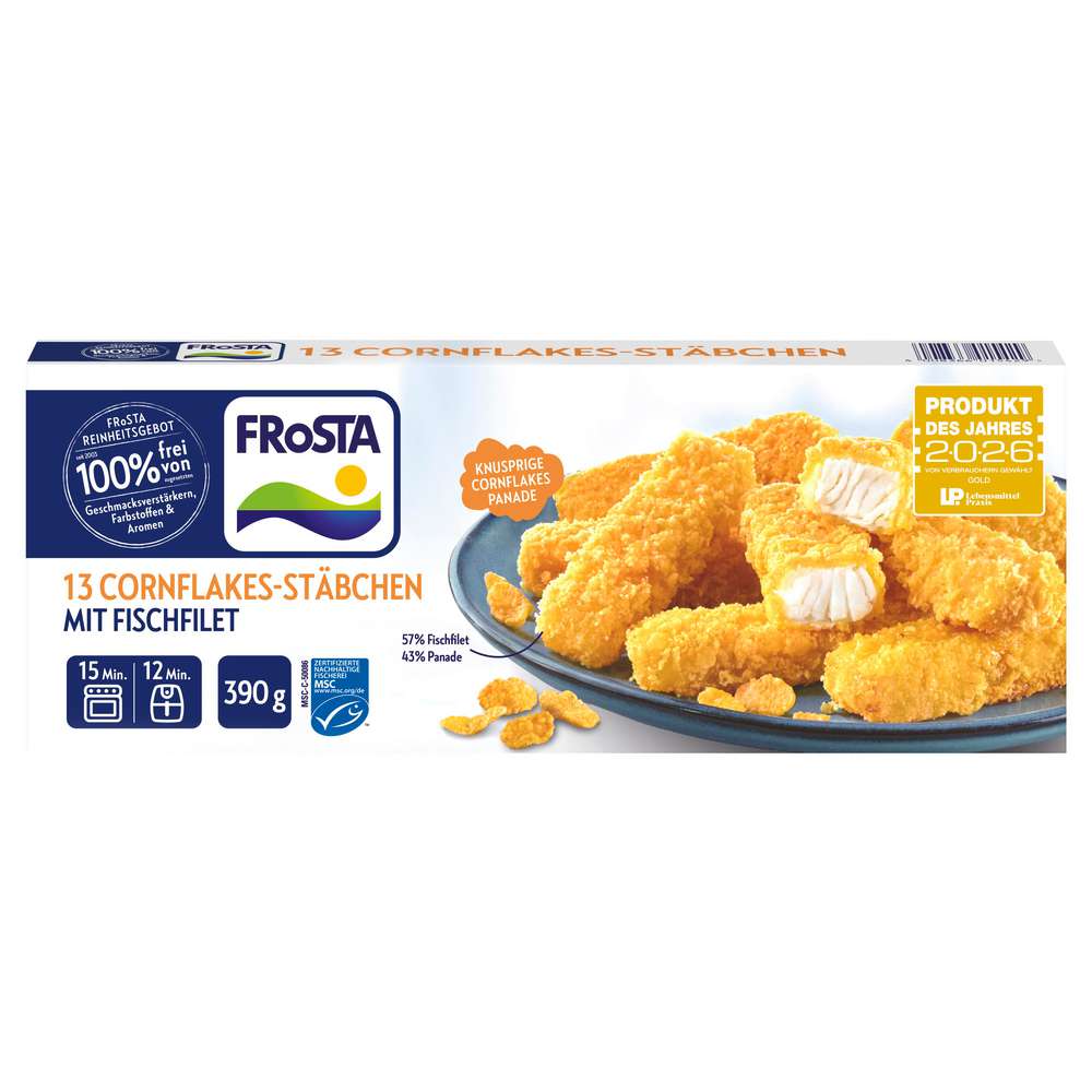 Link zu  Cornflakes-Stäbchen mit Fischfilet, tiefgekühlt