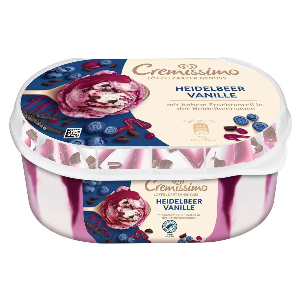 Link zu  Eis Cremissimo, Heidelbeer Vanille