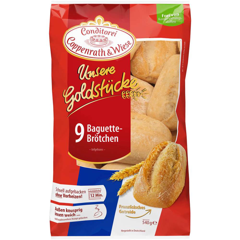 Link zu  Baguettebrötchen, Unsere Goldstücke, tiefgekühlt