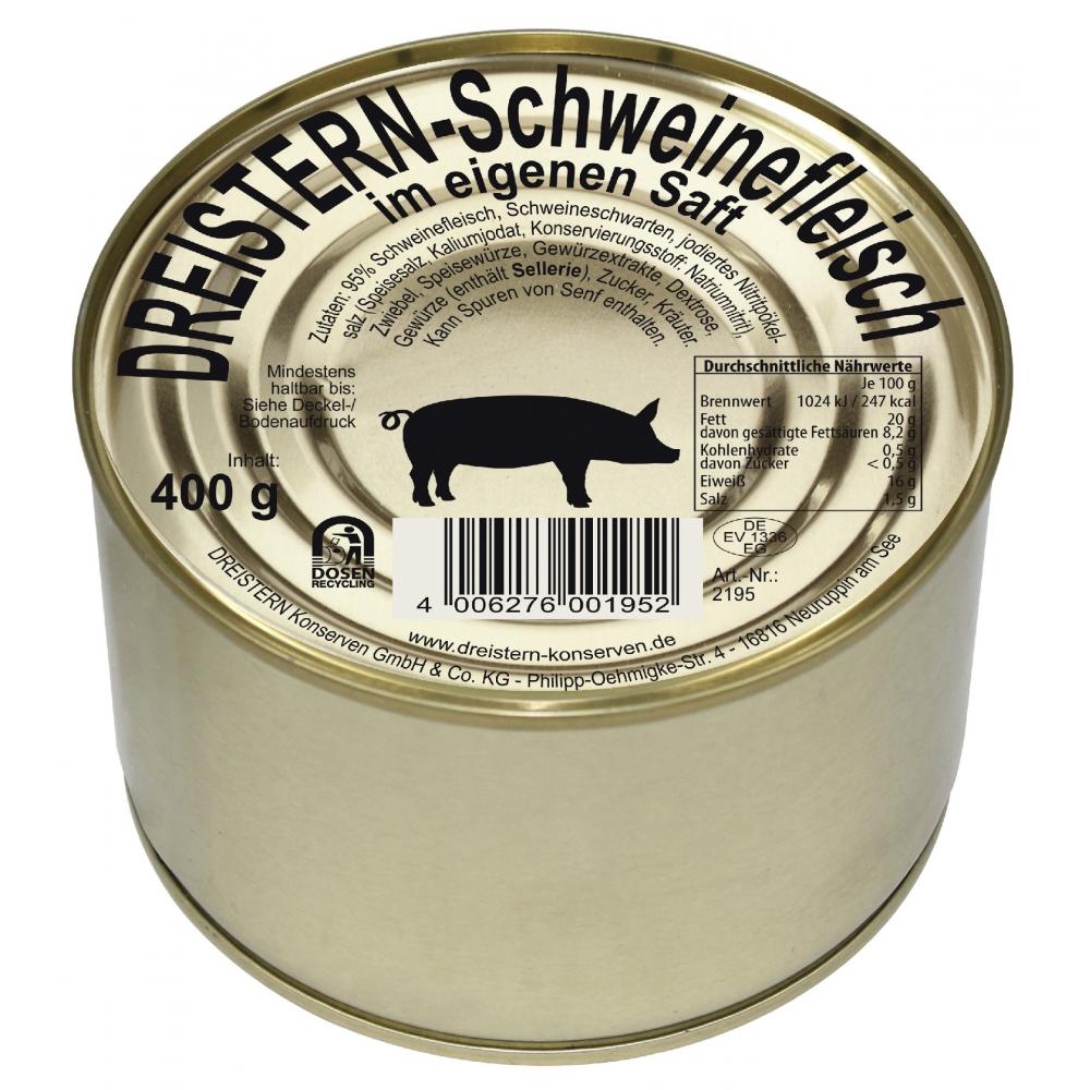 Link zu  Dreistern  Schweine- oder Schmalzfleisch, je 400 g
