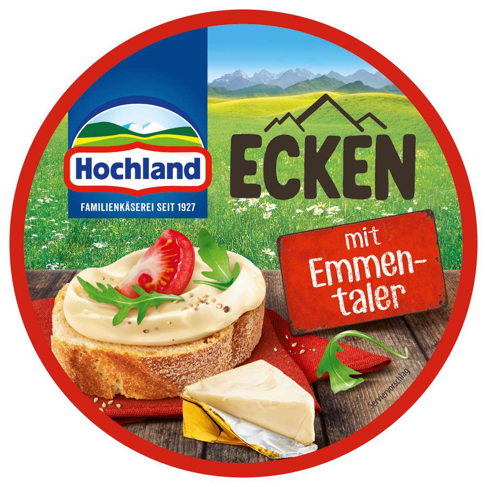 Link zu  Schmelzkäse-Ecken, Emmentaler