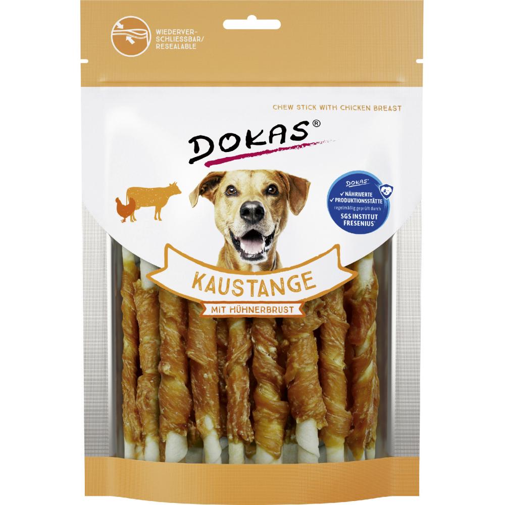 Link zu  Dokas Hundesnack Kaustange oder Twister, je 170–200 g