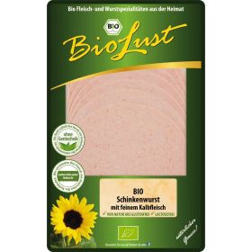 Link zu  Bio Schinkenwurst mit Kalbfleisch