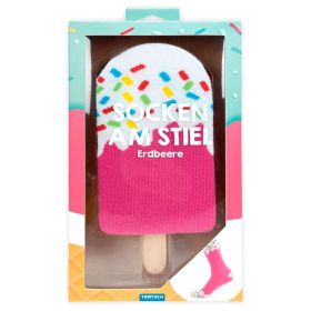 Link zu  Socken am Stiel Erdbeere