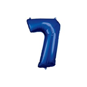 Link zu  Folienballon blau, große Nummer 7