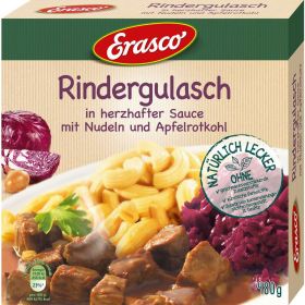 Link zu  Rindergulasch in Sauce mit Nudeln & Apfelrotkohl