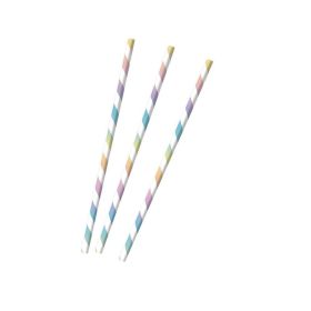 Link zu  Trinkhalme Pastel Rainbow, PApier