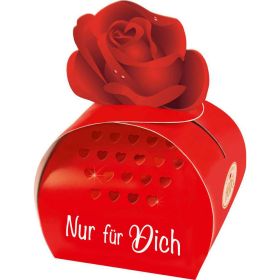 Link zu  Schokopralinen in Rosenschachtel