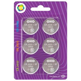 Link zu  Knopfzellen, 6er-Set, CR 2016 CR 2025 CR 2032