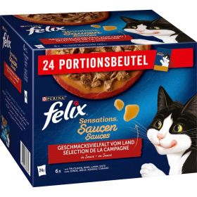 Link zu  Katzen-Nassfutter Felix, Sensations Saucen, Fleischvielfalt in Sauce