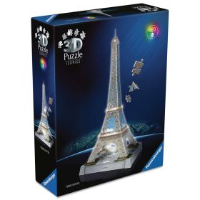 Link zu  3D Puzzle  Iconics: Eiffelturm mit Licht