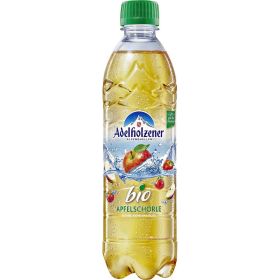 Link zu  Adelholzener  Bio Apfelschorle oder Apfel-Trauben-Schorle, je 0,5 l