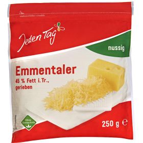 Link zu  Jeden Tag Geriebener Käse, je 250 g
