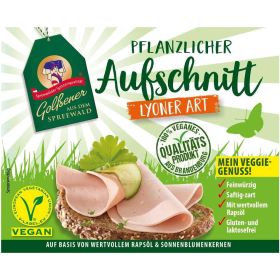 Link zu  veganer Aufschnitt Lyoner Art