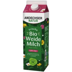 Link zu  Andechser Bio Weide Milch, je 1 l