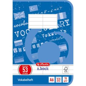 Link zu  Vokabelheft A6, Lineatur 53, 32 Blatt