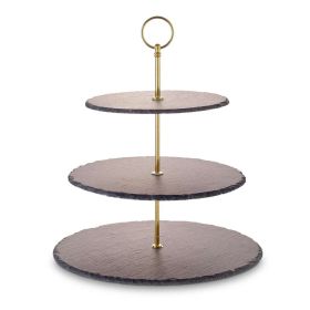 Link zu  Schiefer Etagere 3-stöckig gold