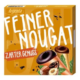Link zu  Nougat Pralinés mit Zartbitter- & Vollmilchschokolade