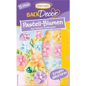 Link zu  Backdekor Pastell Blumen aus Zuckerguss