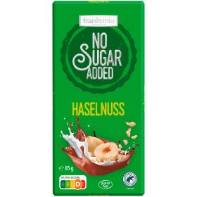 Link zu  Tafelschokolade No Sugar Added Haselnuss
