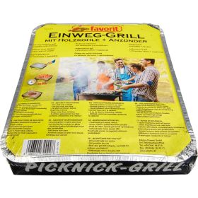 Link zu  Einweggrill inkl. Holzkohle und Anzünder