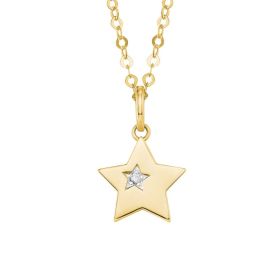 Link zu  Schmuckset Damen Halskette mit Anhänger aus Gold 585 mit Zirkonia (4056866045224)