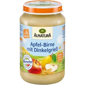 Link zu  Babynahrung Apfel-Birne mit Dinkelgrieß, ab 6. Monat