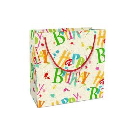 Link zu  Geschenktasche Graspapier 20x21x8cm Birthday