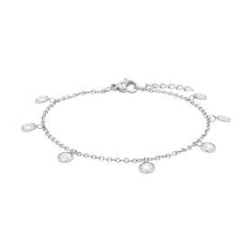 Link zu  Armband aus Edelstahl mit Zirkonia