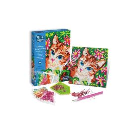 Link zu  Sentosphere - Strasssteinbild Katze