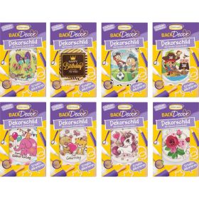 Link zu  Dekorschilder Zuckerdekor, sortiert