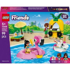 Link zu  LEGO Friends Poolparty mit Einhorn und Flamingo 42658