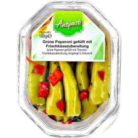 Link zu  Grüne Peperoni gefüllt mit Frischkäsezubereitung